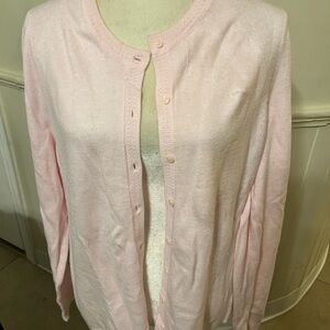 Croft & Barrow Light Pink Women's Cardigan Size X-Large